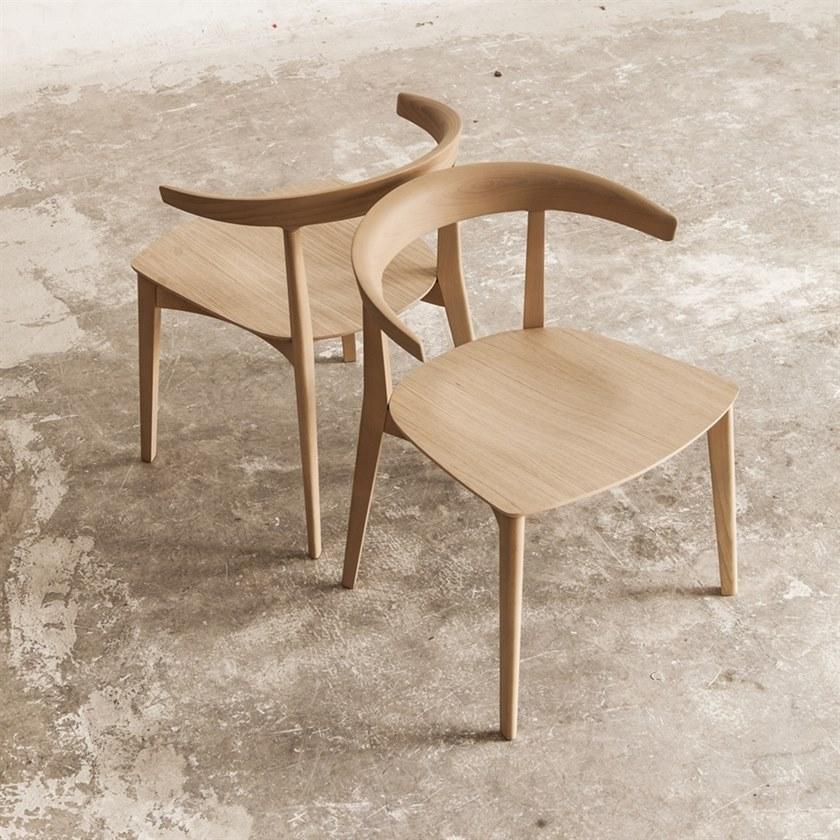 Andreu World Деревянный стул с открытой спинкой Carola Si0905 - Вид №5