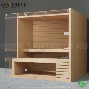 Effegibi SKY CORNER 105 BI55400027 Био-сауна. Мощность: 12 кВт макс. Размеры: длина 230 см, ширина 200 см. Отделка: канадский хемлок.