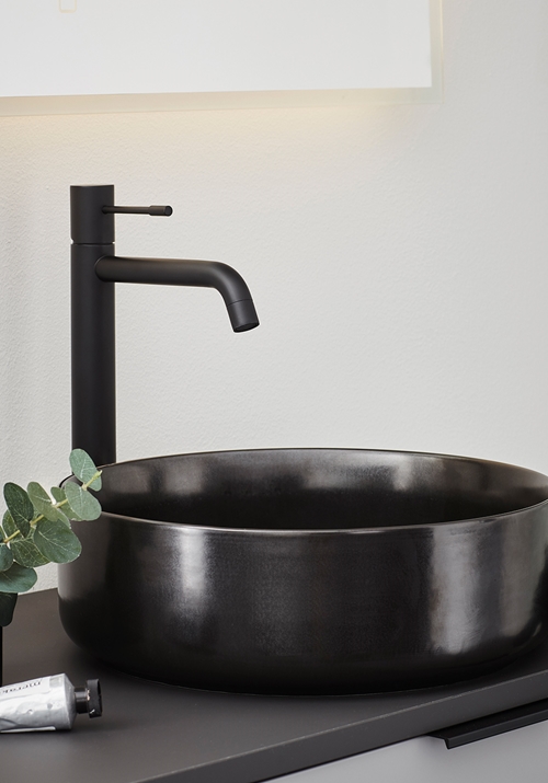 1381288 Смеситель Для Умывальника Fine High Black Hafa  Черный  - Вид №2