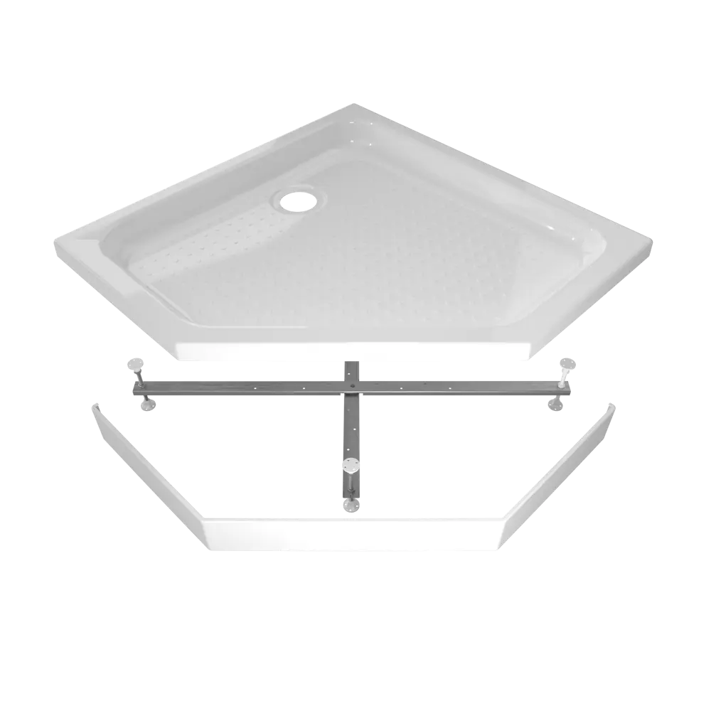 Душевой поддон Triton ПД28 пятиугольный акриловый 90x90 см ножки в комплекте STLM-2195475 - Вид №1