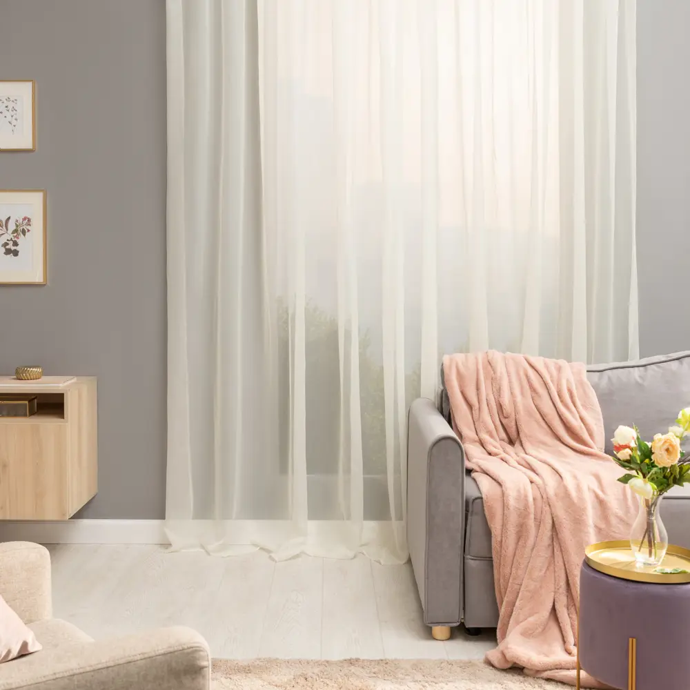 Тюль на ленте Inspire Polyone Cream 500x280 см цвет экрю 17995585 STLM-2084236  - Вид №6