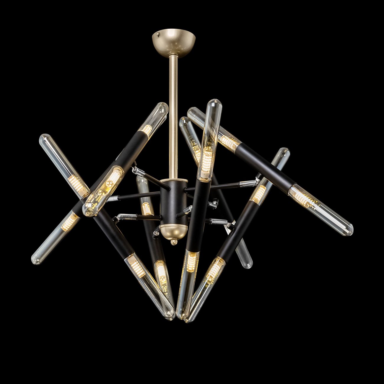 Люстра подвесная черная Edera FR5006PL-16B FREYA ДИЗАЙНЕРСКИЕ, MODERN 00-3956362 Черный  - Вид №1