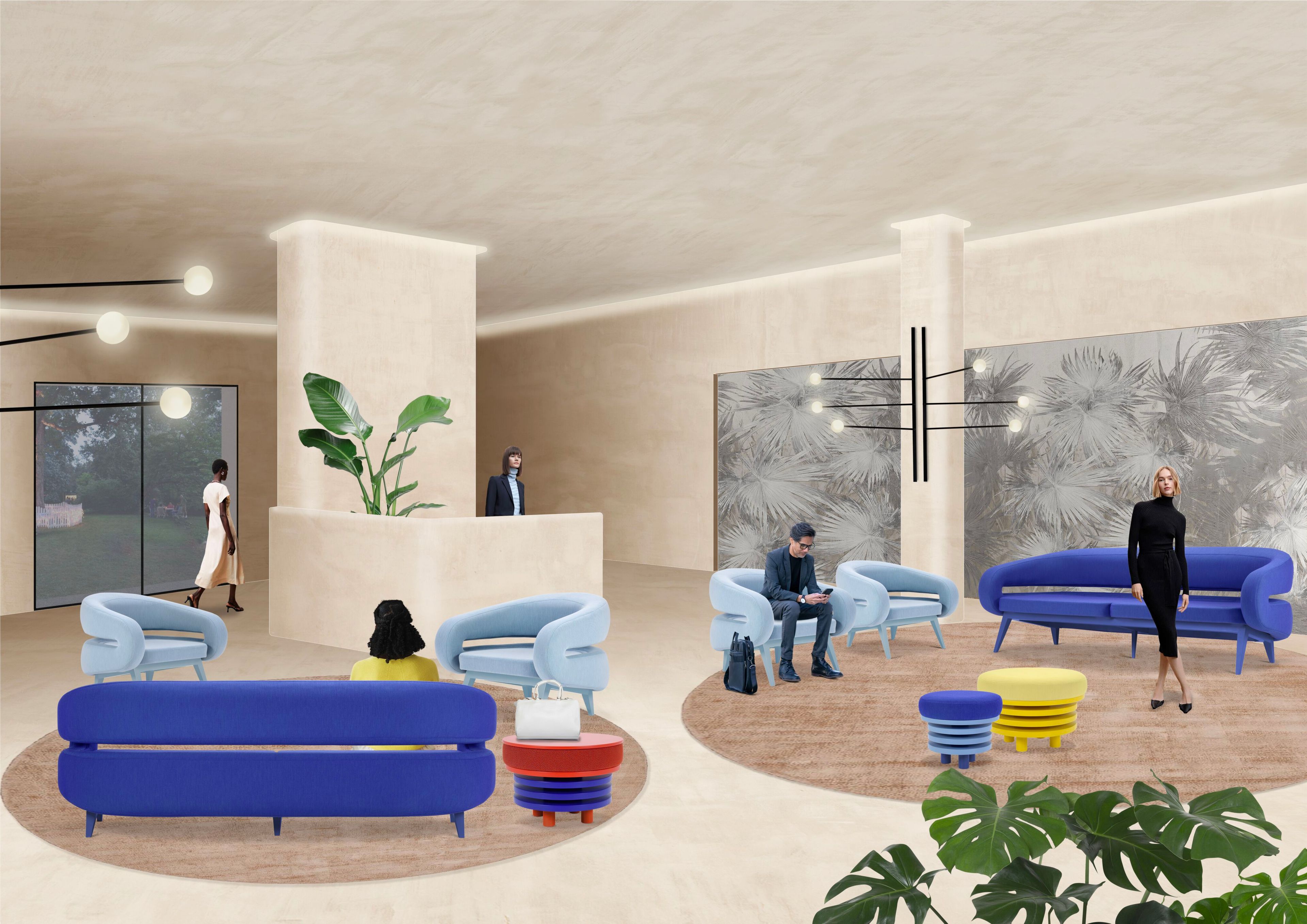 3-местный диван с подлокотниками Adrenalina Roche ARCH-00017529 - Вид №1