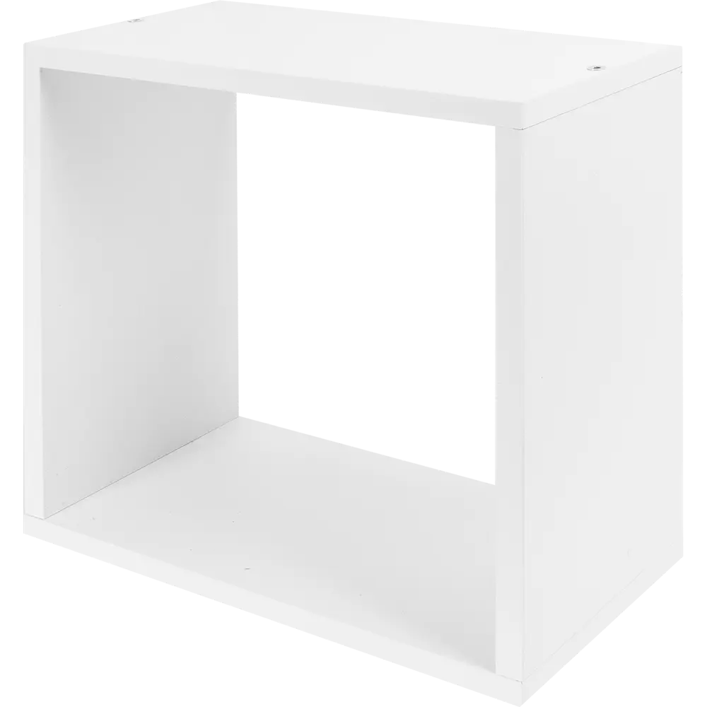 Стеллаж Spaceo KUB 1 секция 36x36.1x15.9 см ЛДСП цвет белый STLM-2156092 - Вид №3