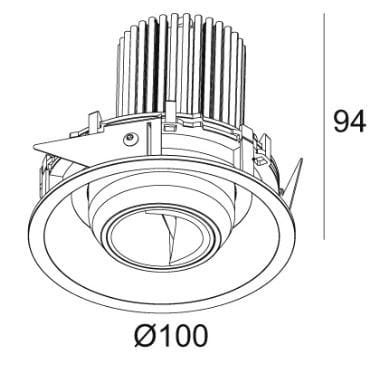 Wall washer a LED rotondo a soffitto Deltalight Entero ARCH-00098952 - Вид №3