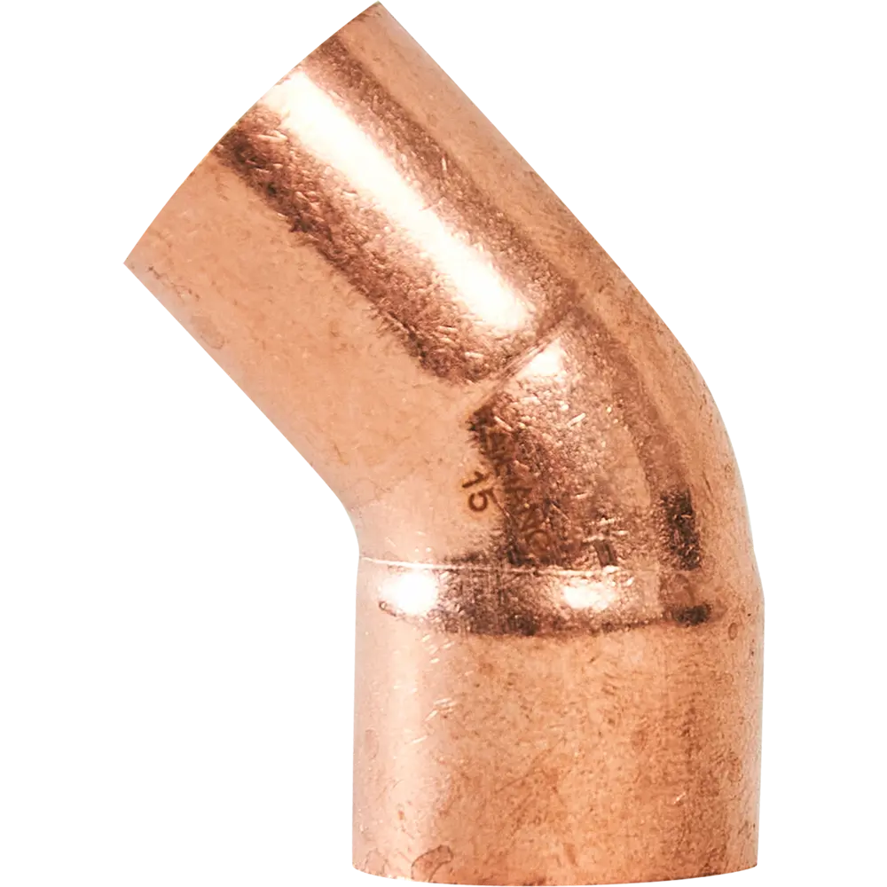 Угол однораструбный Hailiang ø15/45° мм медь STLM-2158379 - Вид №1