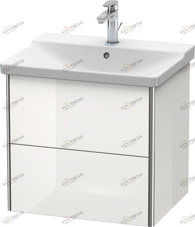 XS418008585 Тумбочка подвесная XSquare #XS4180 610 x 473 мм Белый глянцевый лак Duravit