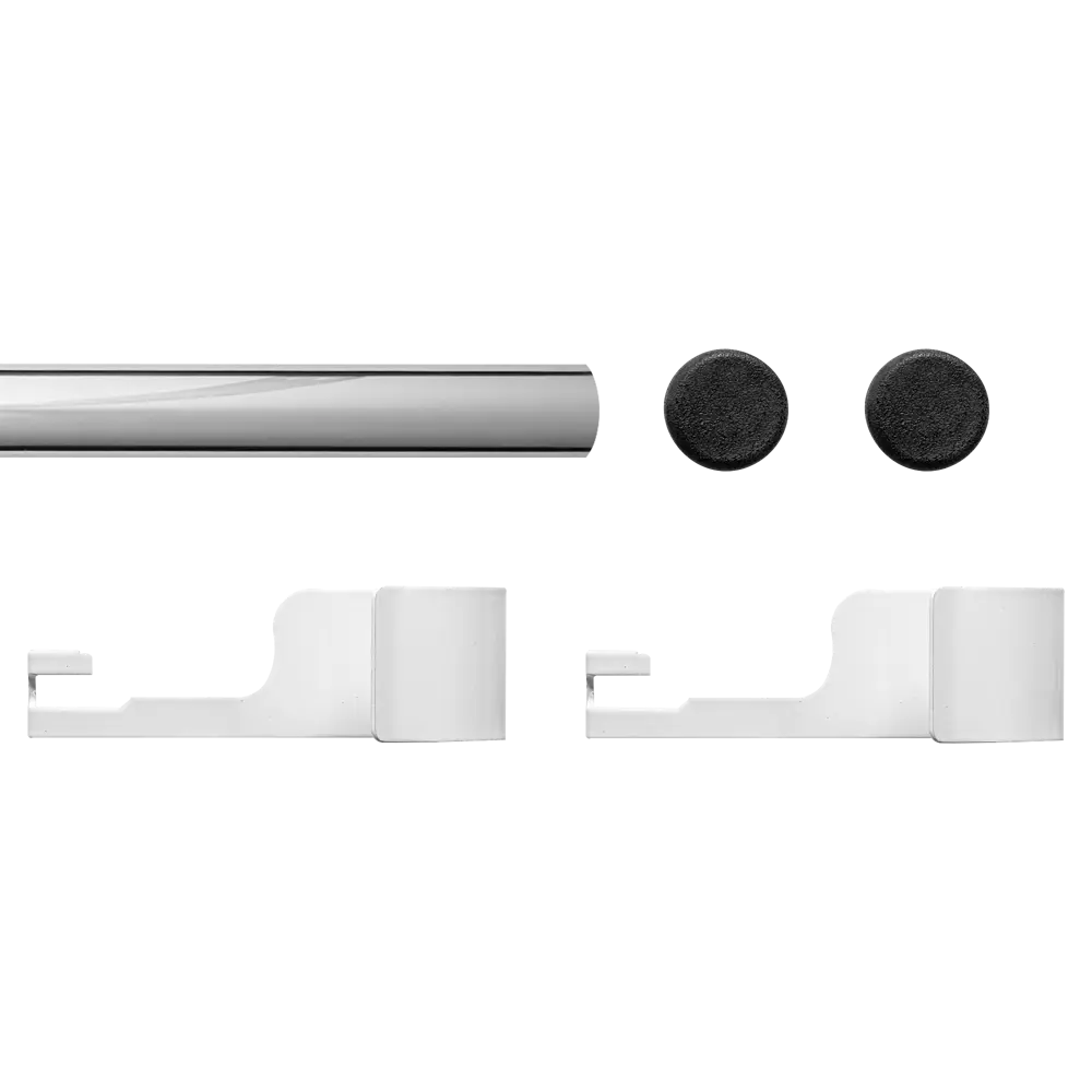 Вешалка 31x9.5x3 см металл цвет белый ТИТАН-GS STLM-2133224 - Вид №2