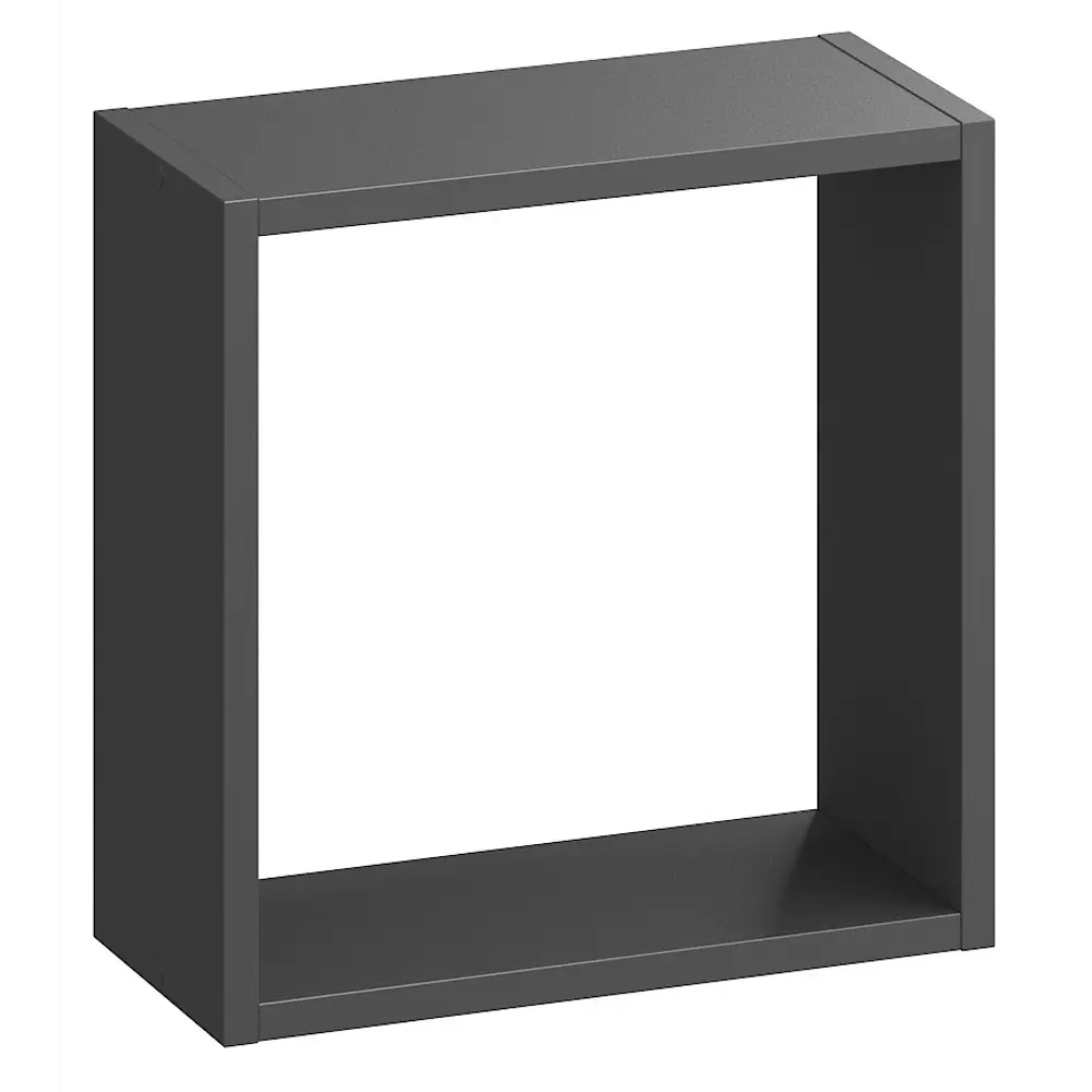 Стеллаж SPACEO KUB 1/2К, 36х36х15,9 см, цвет графит STLM-2080967 - Вид №1