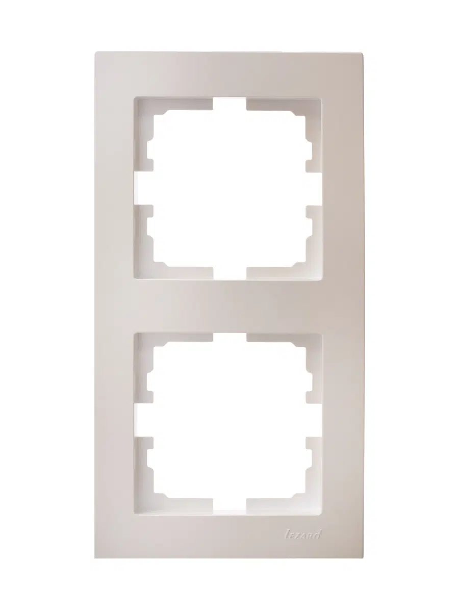 VESNA Рамка 2-ая вертикальная без вст жемчужный LEZARD 742-3000-152