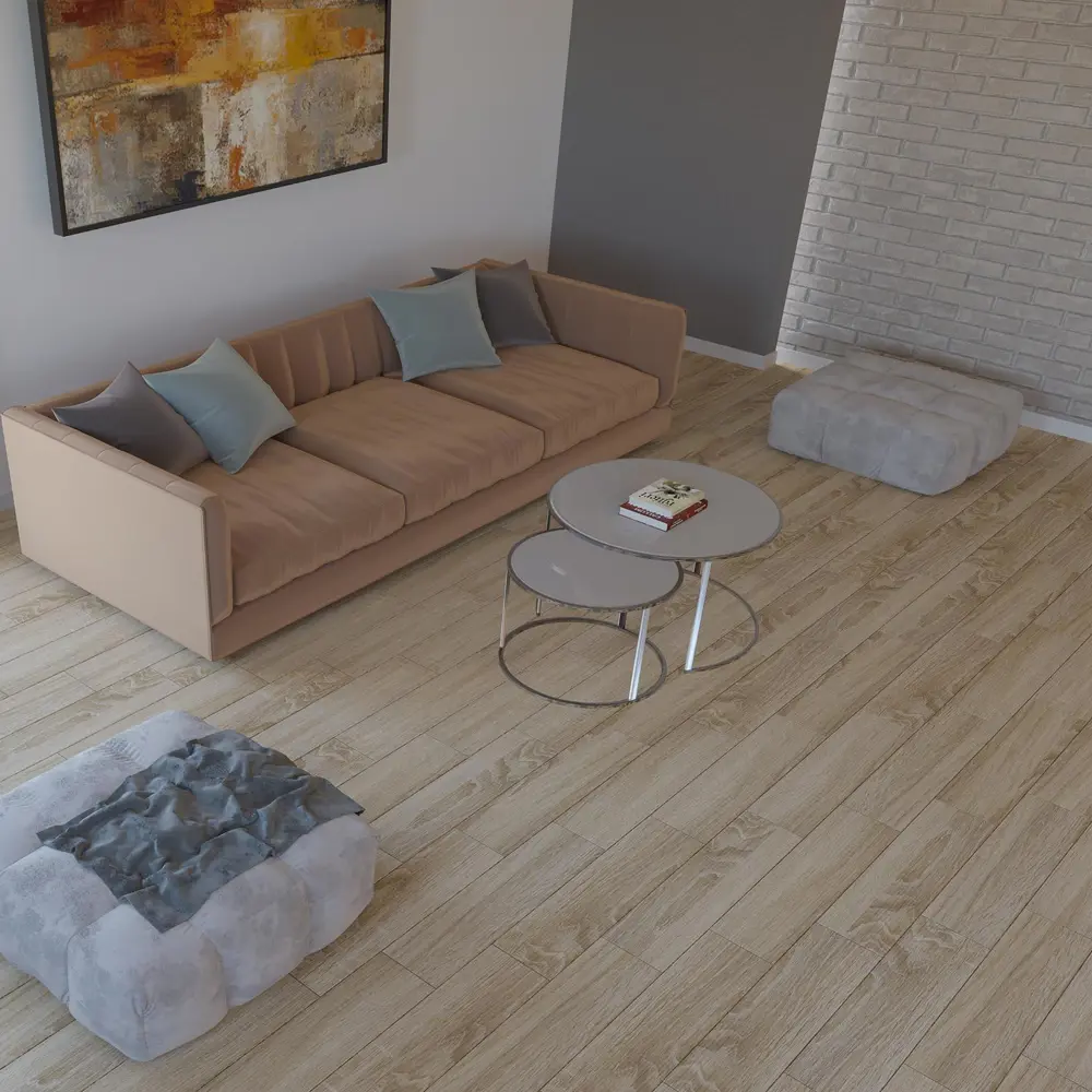 Керамогранит Elma 15X60 см 1.35 м² цвет кремовый Santreyd STLM-2093175