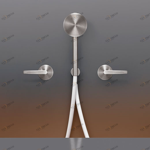 Настенный 2 прогрессивные смесители, установленные для ванной / душа с круглым ручным душем диаметр 80 мм  FLG40H CEADESIGN 