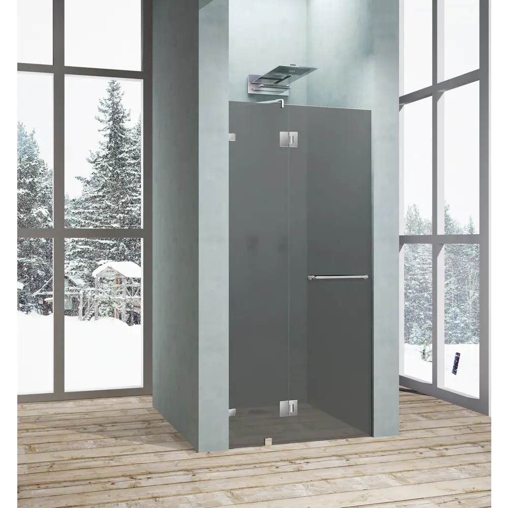 Душевая дверь «Классика» распашная тонированная 63x195 см Santreyd Без серии STLM-2063938 - Вид №1