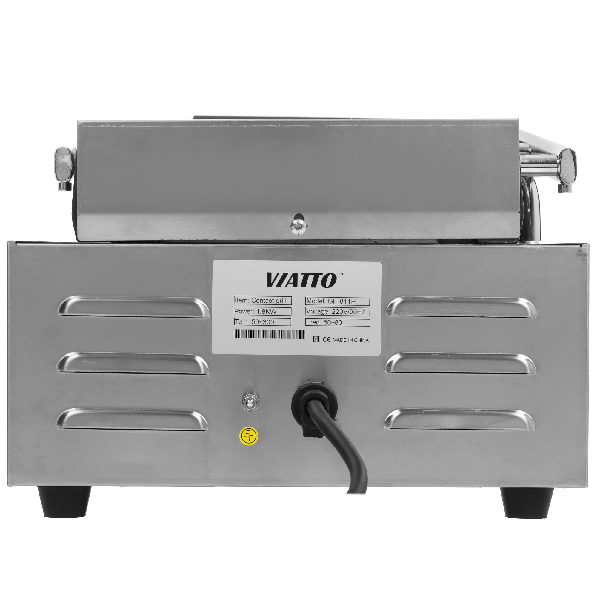 9926573 Гриль Viatto GH‑811H серебристый STDN-0107654 - Вид №5