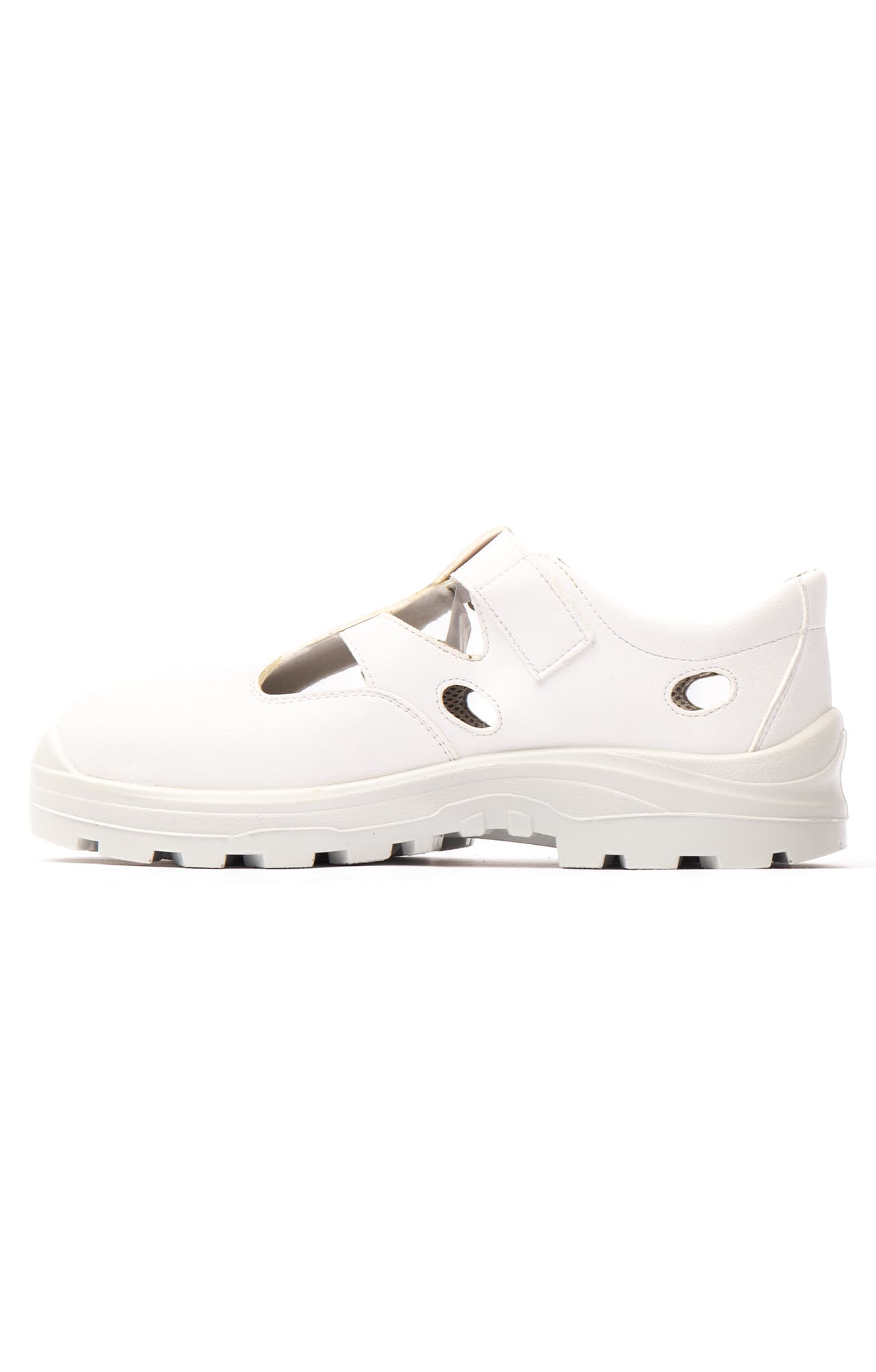 5033252 Полуботинки АЛМИ с перфорацией с металлическим подноском арт 80302 011600 белые  Одежда для поваров  размер 39 Спецодежда  - Вид №3