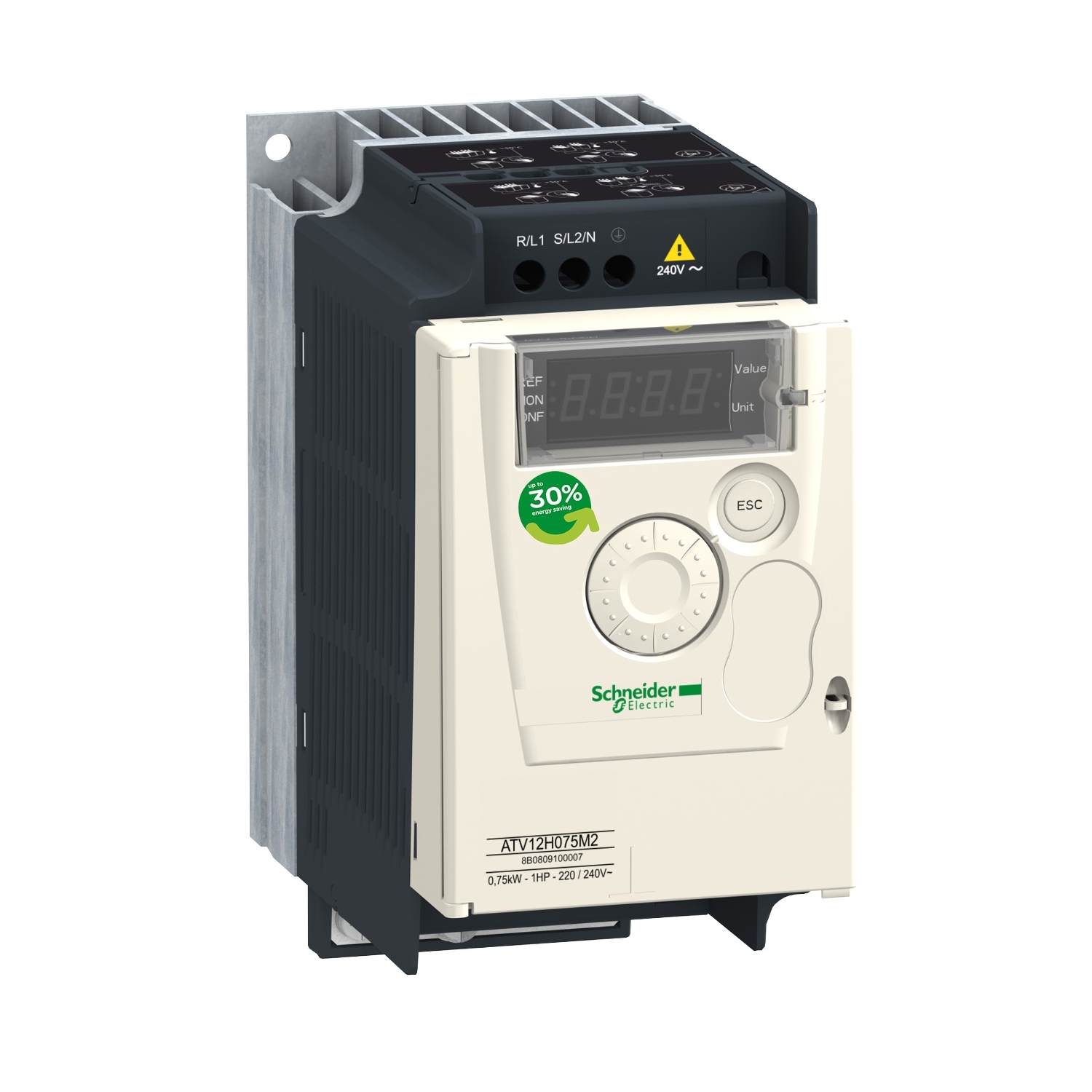 ATV12H055M2TQ ПРЕОБР ЧАСТОТЫ ATV12 0.55КВТ 240В 1Ф 14Ш Schneider Electric ПЧ 0 - 15 кВт Altivar 320/12/312/32 