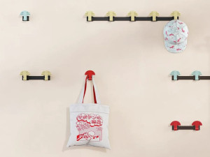 Стальная настенная вешалка с порошковым покрытием и ABS