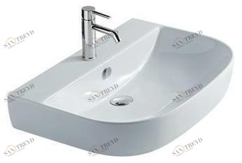 5206 Подвесная раковина настенная овальная KIROVIT M2 белая