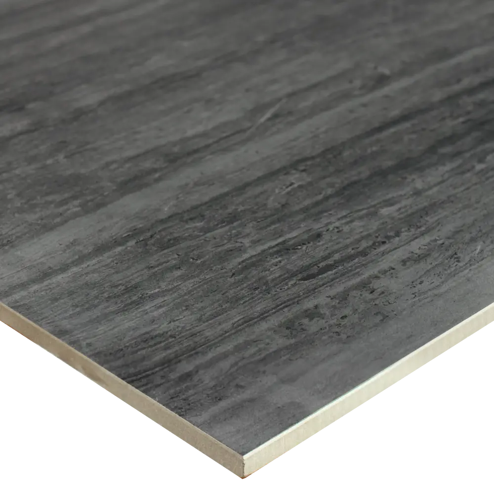 Керамогранит Travertino Anthra FP Rect. 60x120 см 1.44 м² цвет черный Santreyd Travertine STLM-2134960 - Вид №3