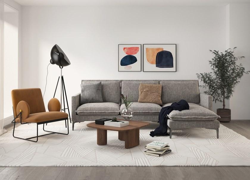 Grado Design Низкий квадратный журнальный столик из мдф  Peb-tb-ct-sq  - Вид №11