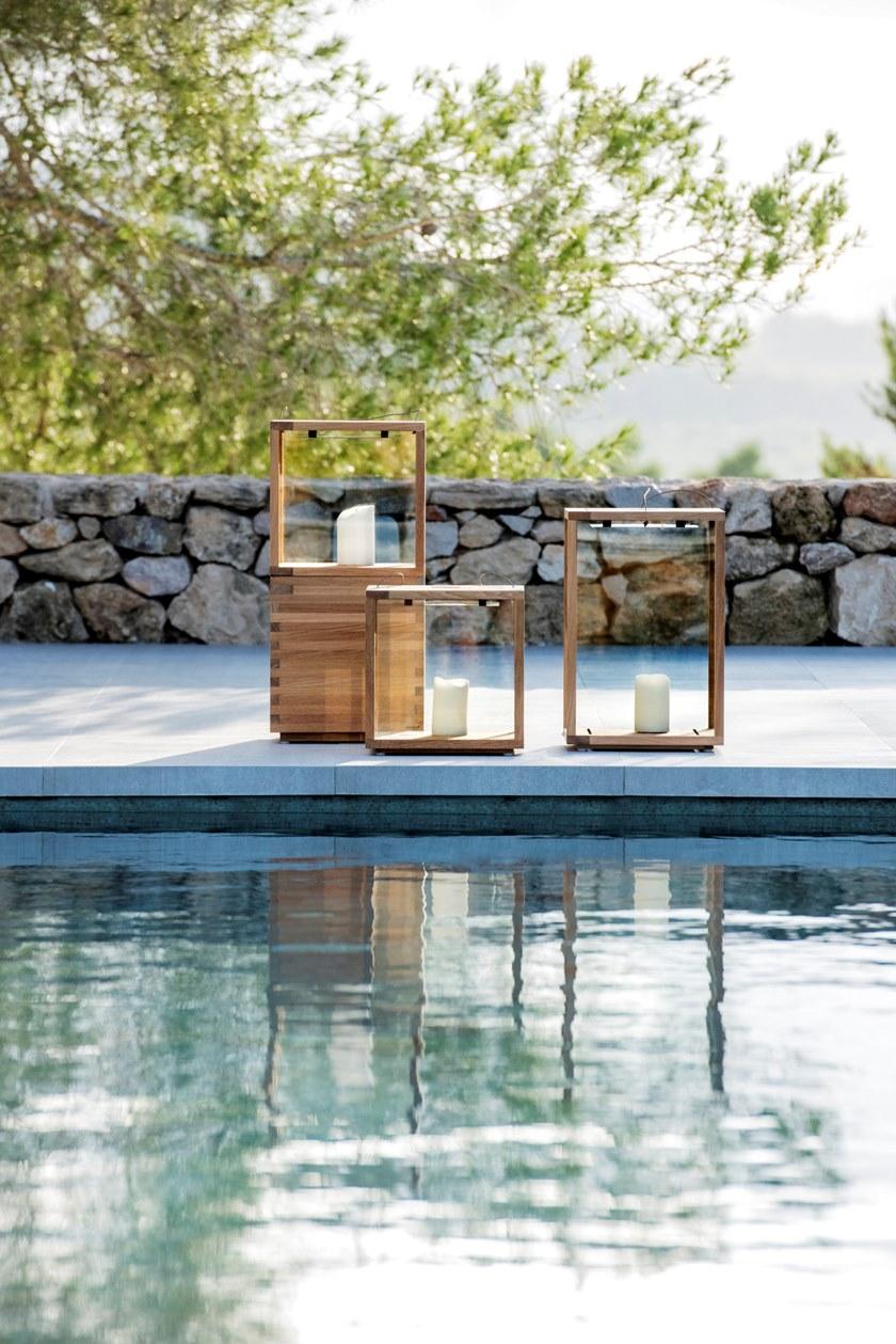 TRIBÙ Фонарь из тикового дерева Accessories D5015/d5016/d5017 - Вид №2