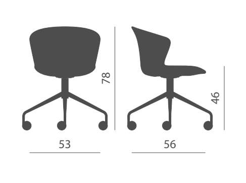 Офисное кресло с 4 спицами Kastel Kicca Plus ARCH-00043574 - Вид №2