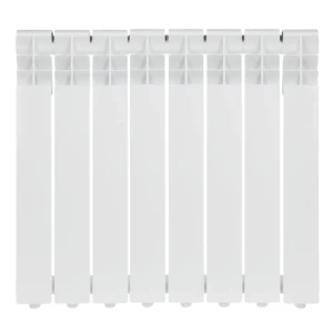 Радиатор секционный Zerten Eco 500/80 8 секций боковое подключение алюминий белый