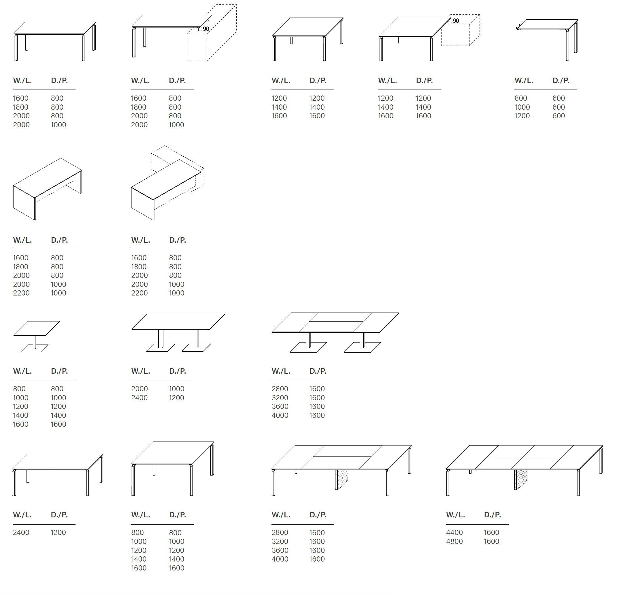 Деревянный квадратный стол с ящиками Martex Anyware ARCH-00133117 - Вид №2