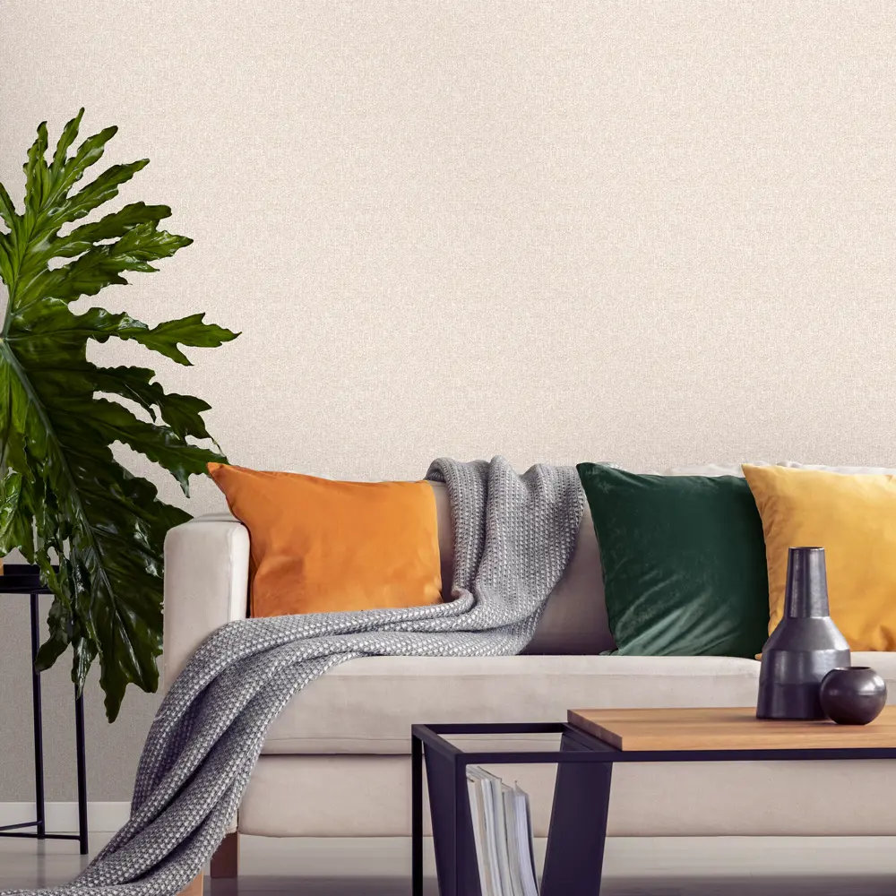 Обои флизелиновые Аспект Лён бежевые 1.06 м 70244-12 АСПЕКТ РУ STLM-2065222 - Вид №2