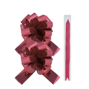 Бант затягивающийся цвет красный, 2 шт.