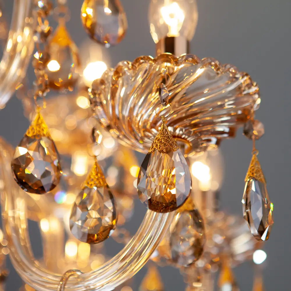 Люстра Шампань 12xE14x60 Вт, металл, цвет золото Eurosvet STLM-2009948 - Вид №3