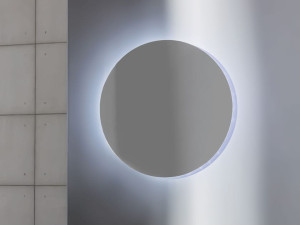 Круглое зеркало со встроенным настенным освещением
