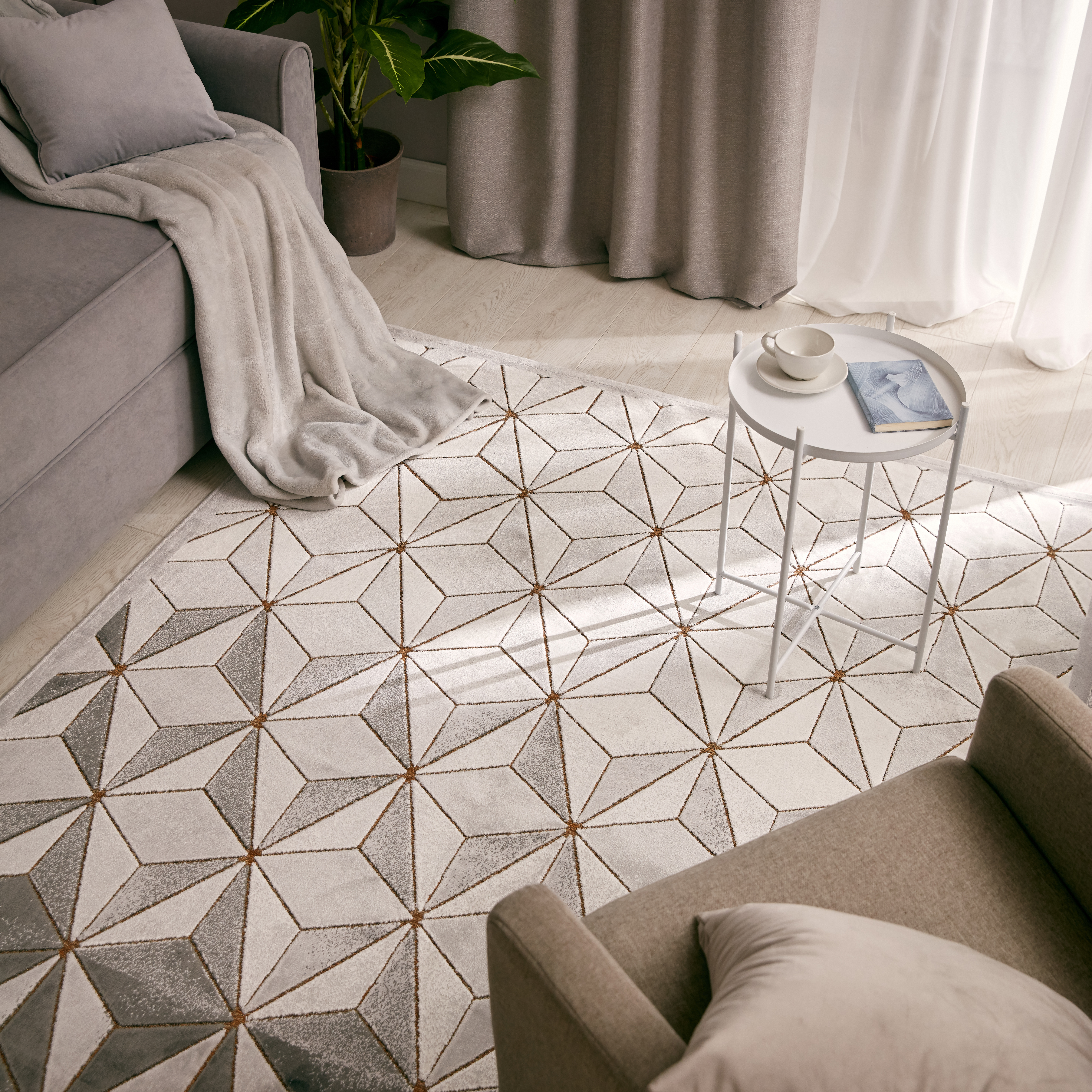 83604334 Ковер вискоза Рим 1072X 195х280 см цвет черный STLM-0042436 CTIM  - Вид №4