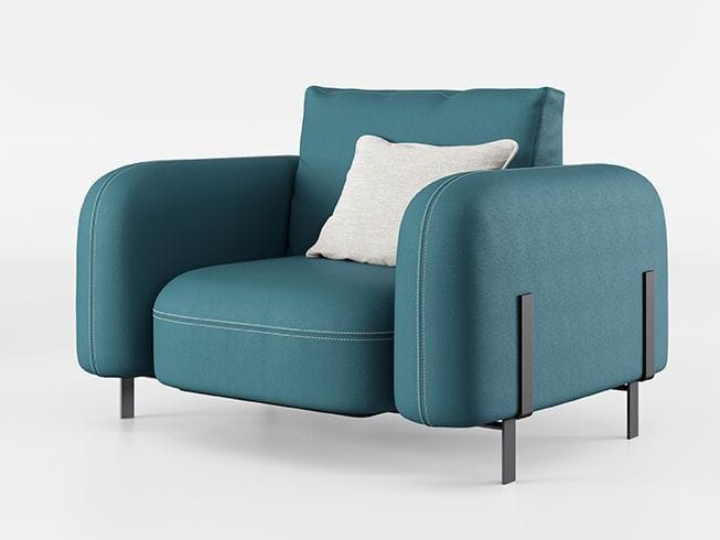 Кожаное кресло с подлокотниками Bizzotto Italia Нара ARCH-00051742