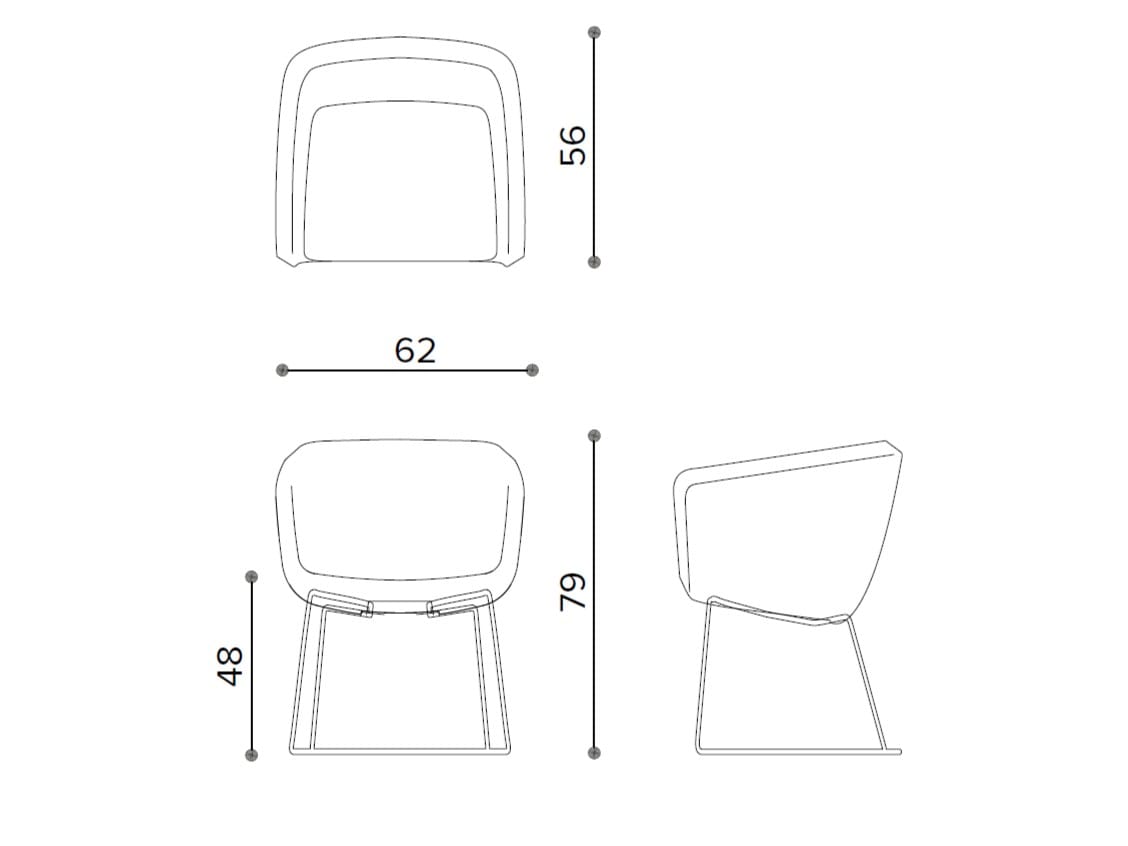 Сани кресло с подлокотниками True Design Arca ARCH-00130839 - Вид №6