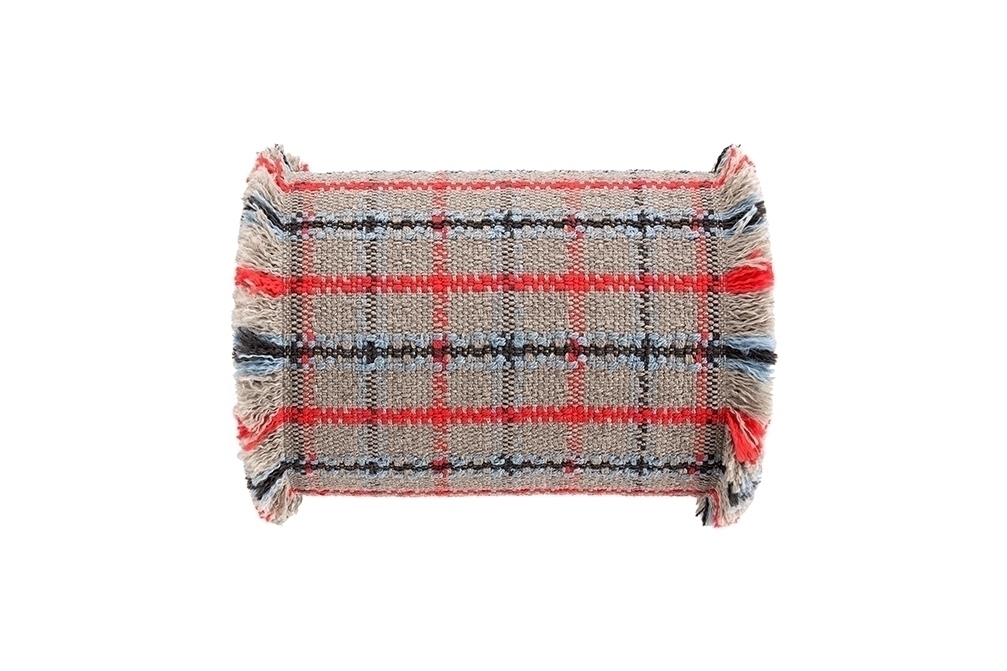 070780 Подушка-ролл GL Tartan blue большая GAN Garden Layers - Вид №2