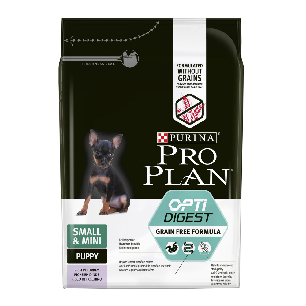 ПР0058463 Корм для щенков Беззерновой для мелких пород с чувствит. пищеварением индейка сух. 2,5кг Pro Plan 