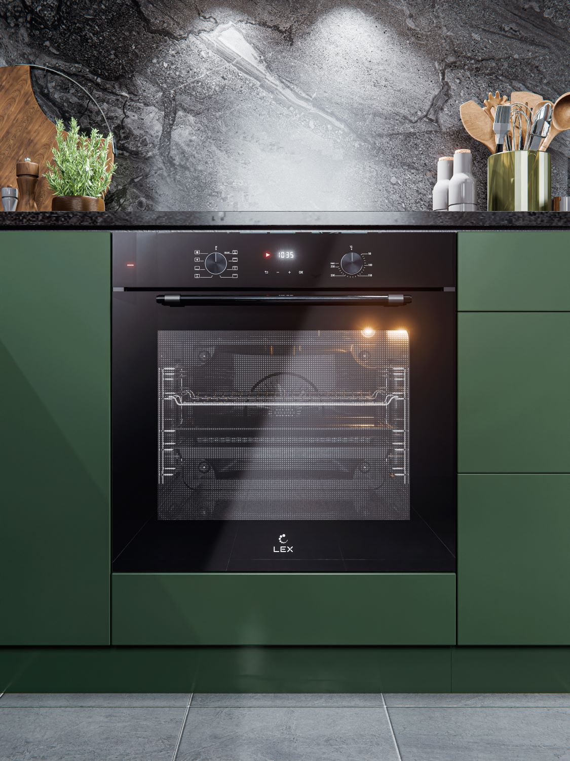 9242204 Электрический духовой шкаф LEX EDP 680 BBL MAX черный STDN-0114593 - Вид №4