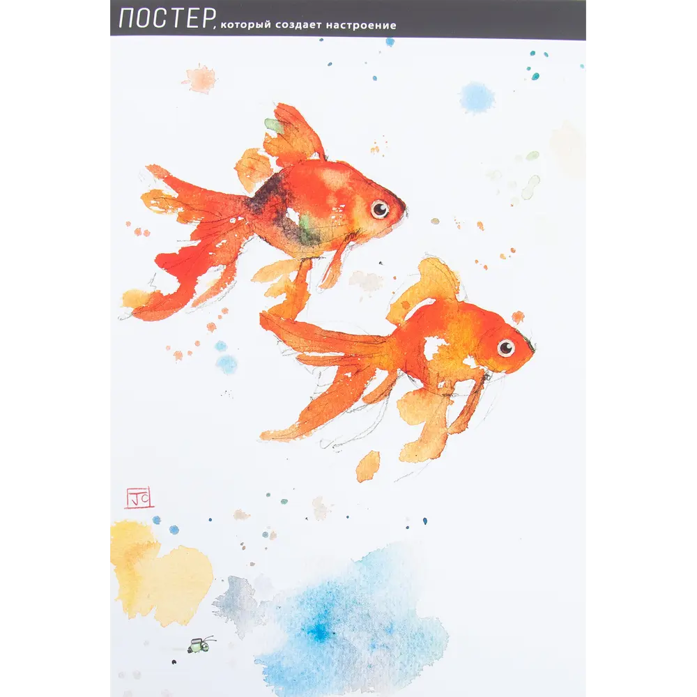 Постер «Рыбы акварель» 21x29.7 см Santreyd STLM-2002417
