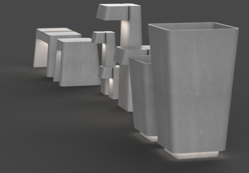 Бетонный столбик / световой столбик Brenta Santreyd sun-id-1484757 - Вид №11