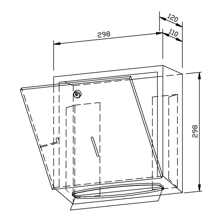 731433 Диспенсер для бумажных полотенец WP113 WAGNER_EWAR A-LINE Wagner Ewar  - Вид №1