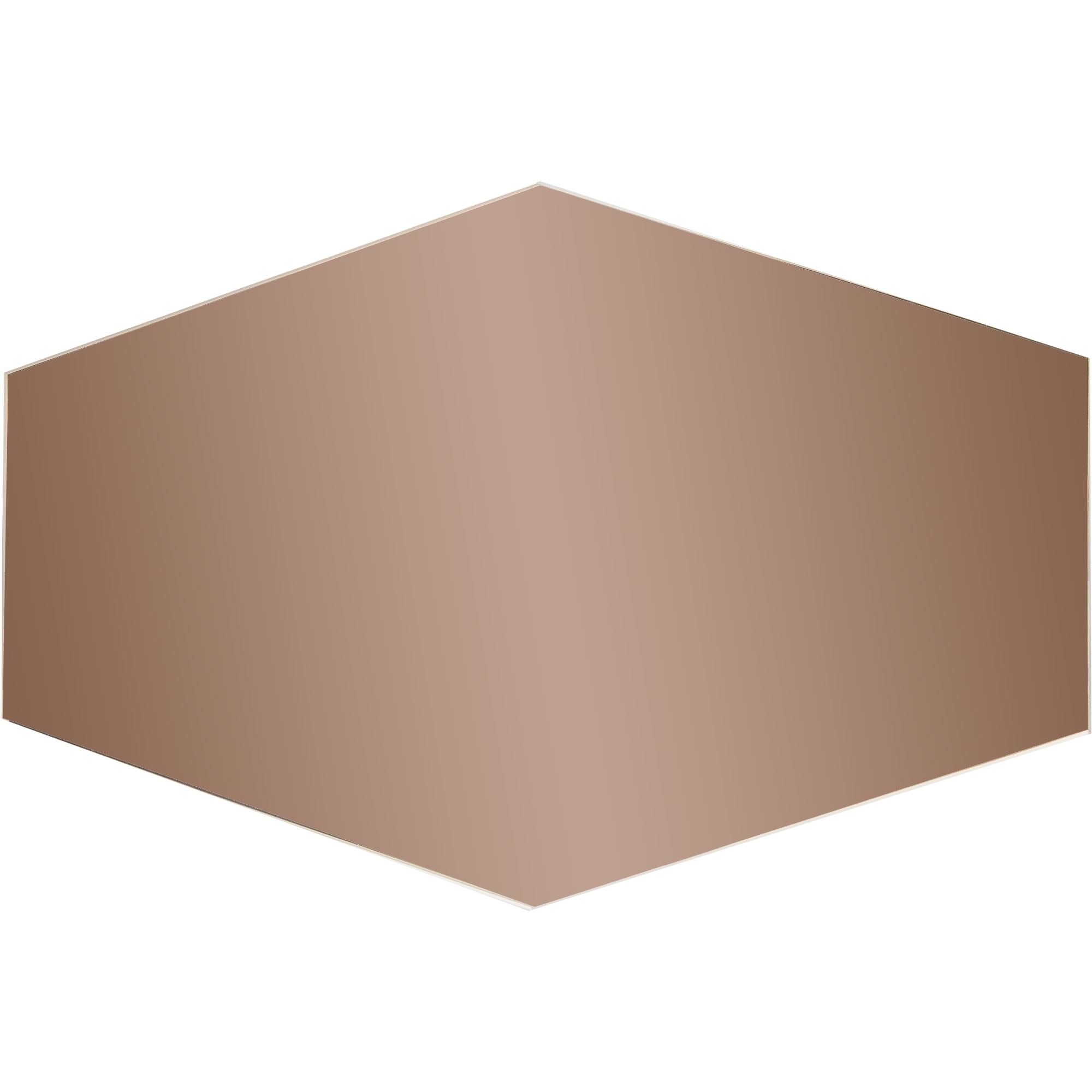 82155747 Плитка зеркальная Mirox 3G шестигранная 30x20 см цвет бронза Santreyd 