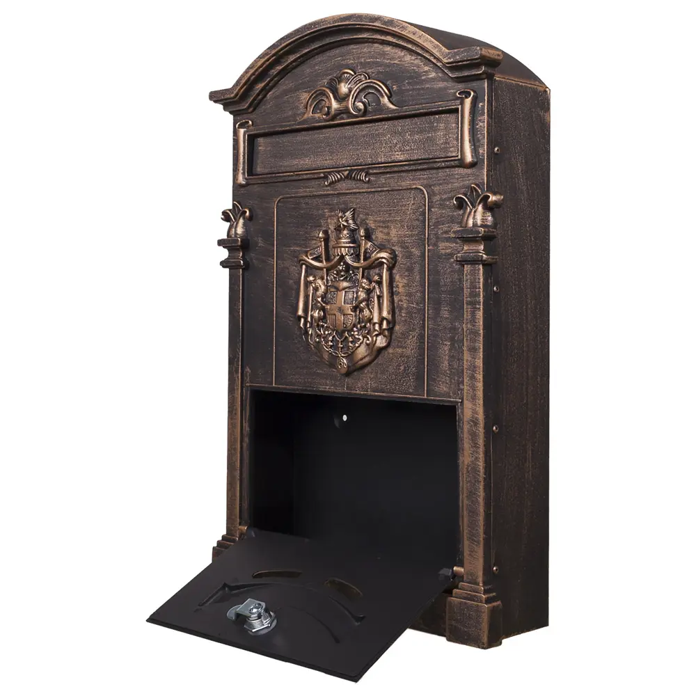 Ящик почтовый Standers MB-01(L)-AB, алюминий/сталь, цвет бронза рустикальная STLM-2177934 - Вид №1