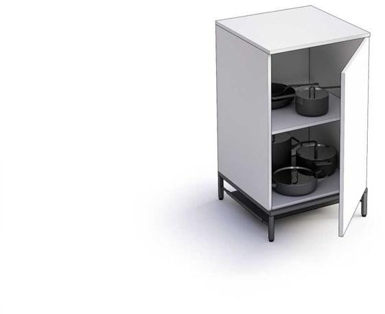 Bralco Металлическая мини-кухня Domomag sun-id-1444343 - Вид №9