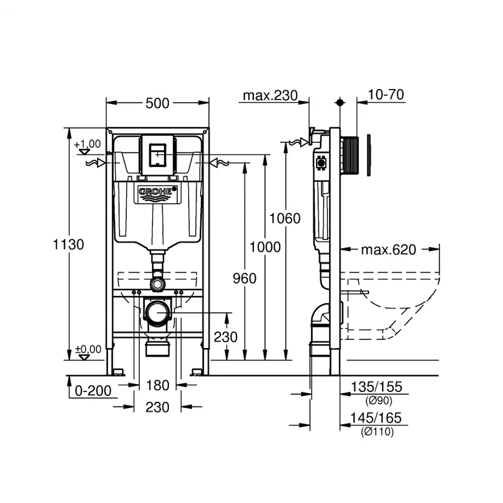 Aquatek Европа М: подвесной унитаз с системой инсталляции и микролифтом 86588914 STLM-0070526 - Вид №9