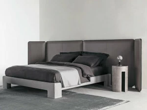 Meridiani Кожаное изголовье для двуспальной кровати Edition tuyo