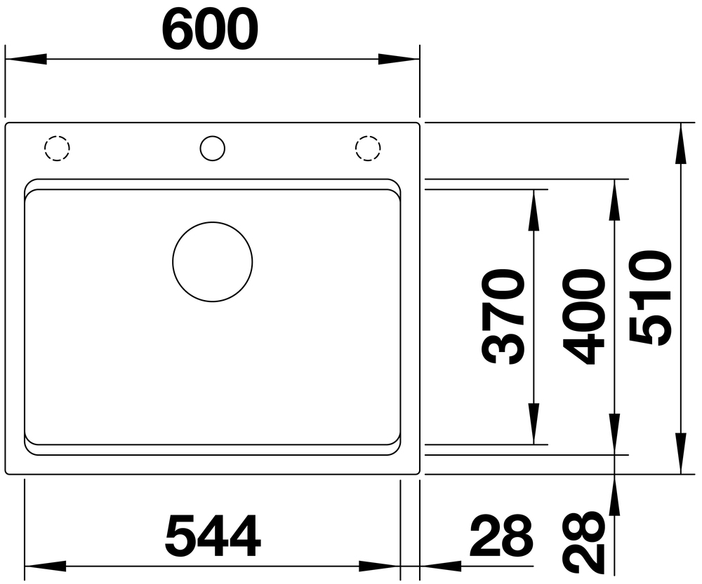 524539 Кухонная мойка Blanco Etagon 6 антрацит  Blanco Etagon Антрацит - Вид №12