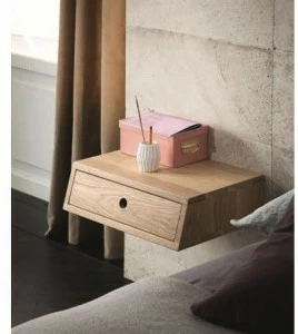 AltaCorte Прямоугольная подвесная тумбочка из дуба с ящиками Ecolab night Lb-zn7432