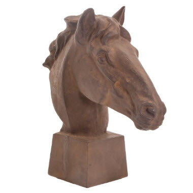 Статуэтка декоративная коричневая Horse Head PUSHA PUSHA 062718 Коричневый  - Вид №1