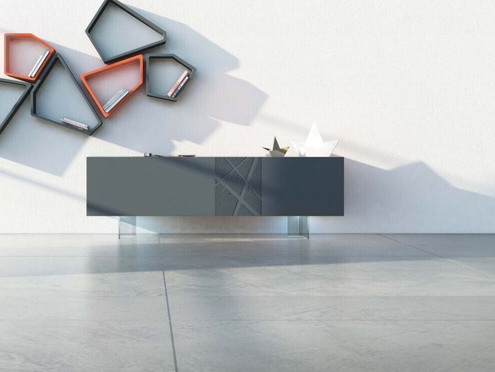 Деревянный шкаф с распашными дверями Voltan барельеф ARCH-00009801 - Вид №8